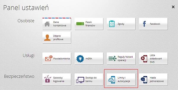 Ustalenie określonego limitu w serwisie transakcyjnym dla urządzeń mobilnych